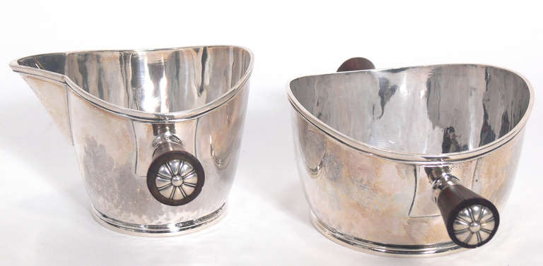 Danish Sterling Silver Tea Set Designed by Jens Quistgaard