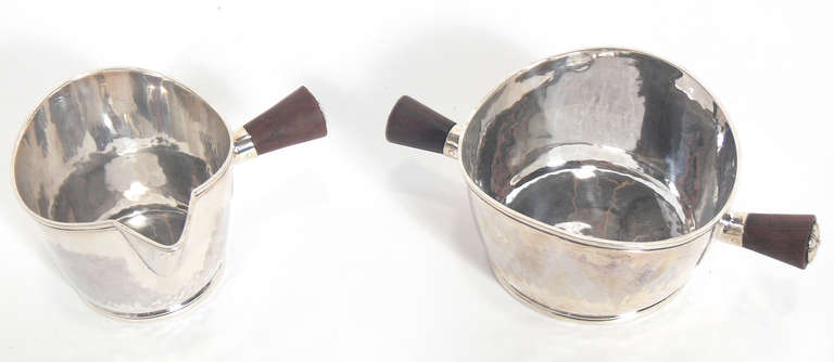 Sterling Silver Tea Set Designed by Jens Quistgaard In Excellent Condition In Atlanta, GA