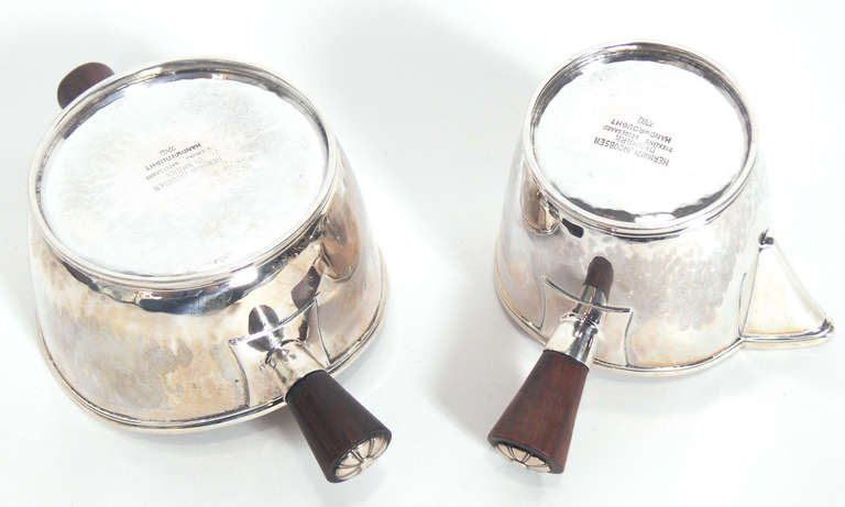 Mid-20th Century Sterling Silver Tea Set Designed by Jens Quistgaard