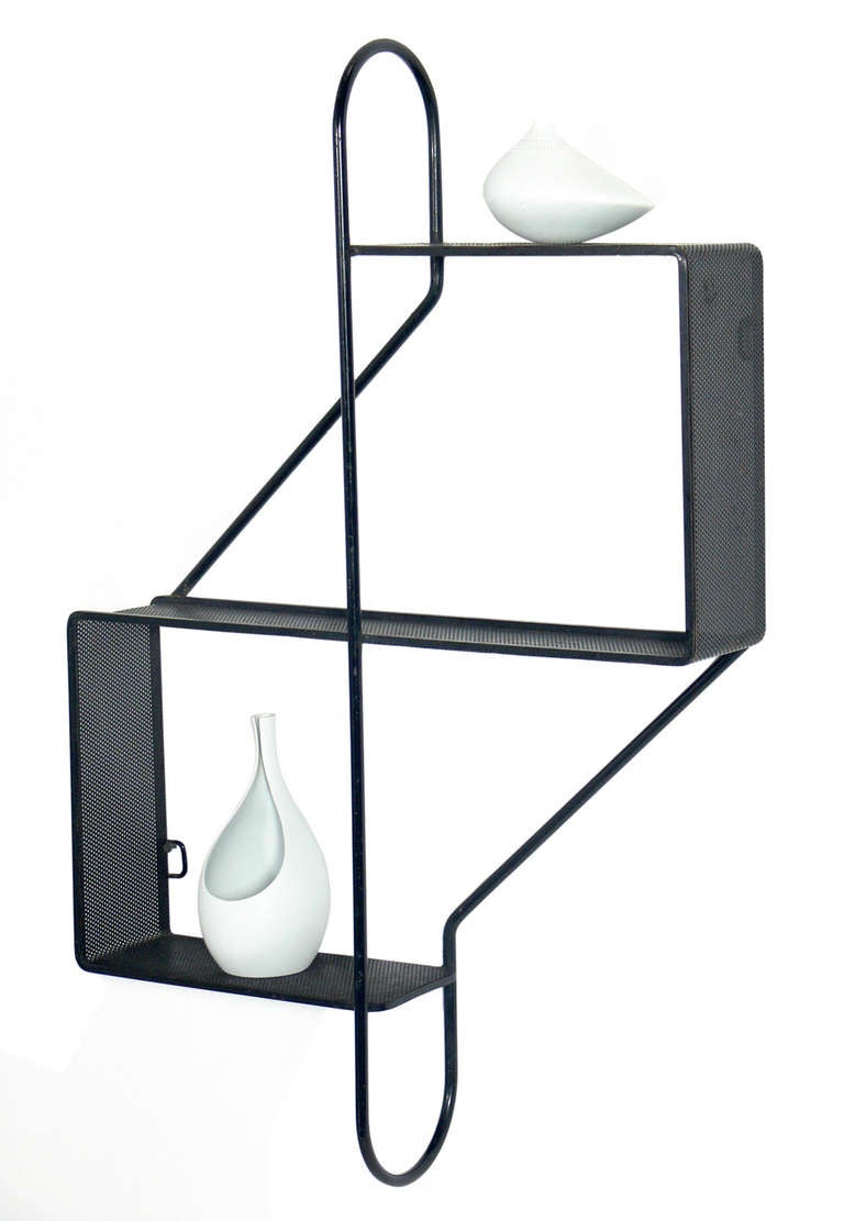 Sculptural Modern Wall Shelf Designed by Mathieu Mategot at 1stDibs