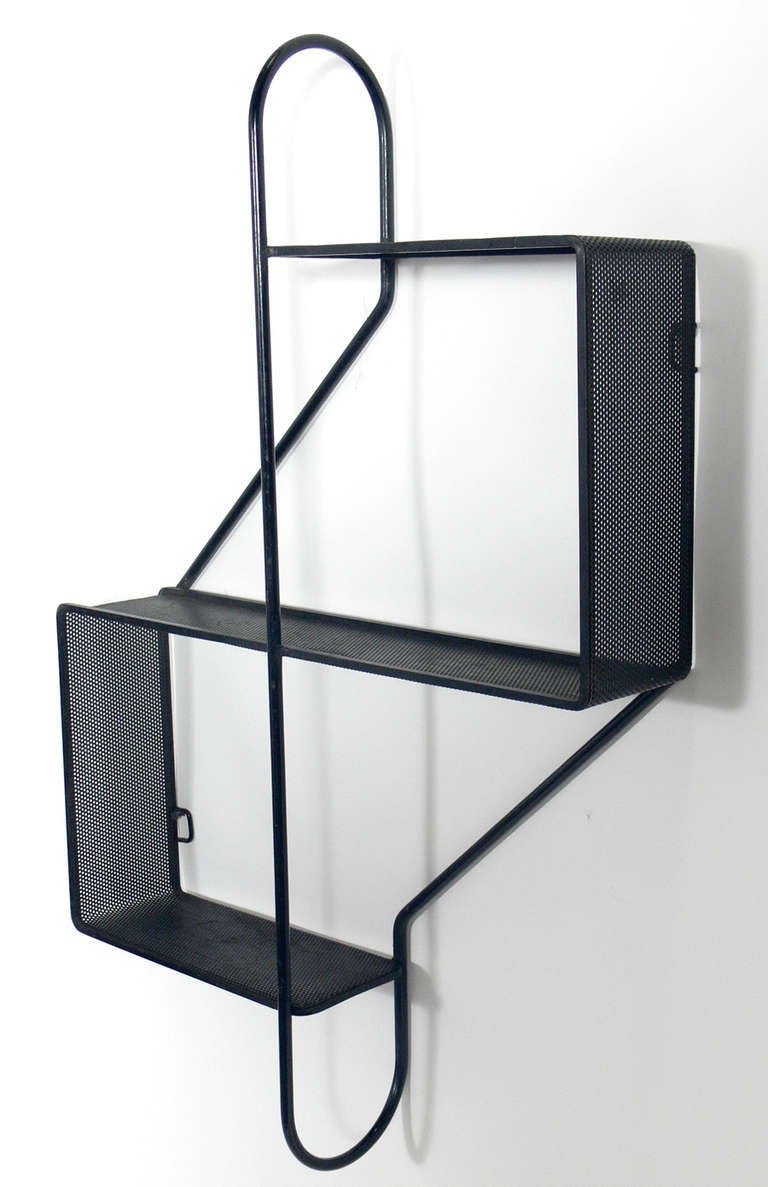 Sculptural Modern Wall Shelf Designed by Mathieu Mategot at 1stDibs