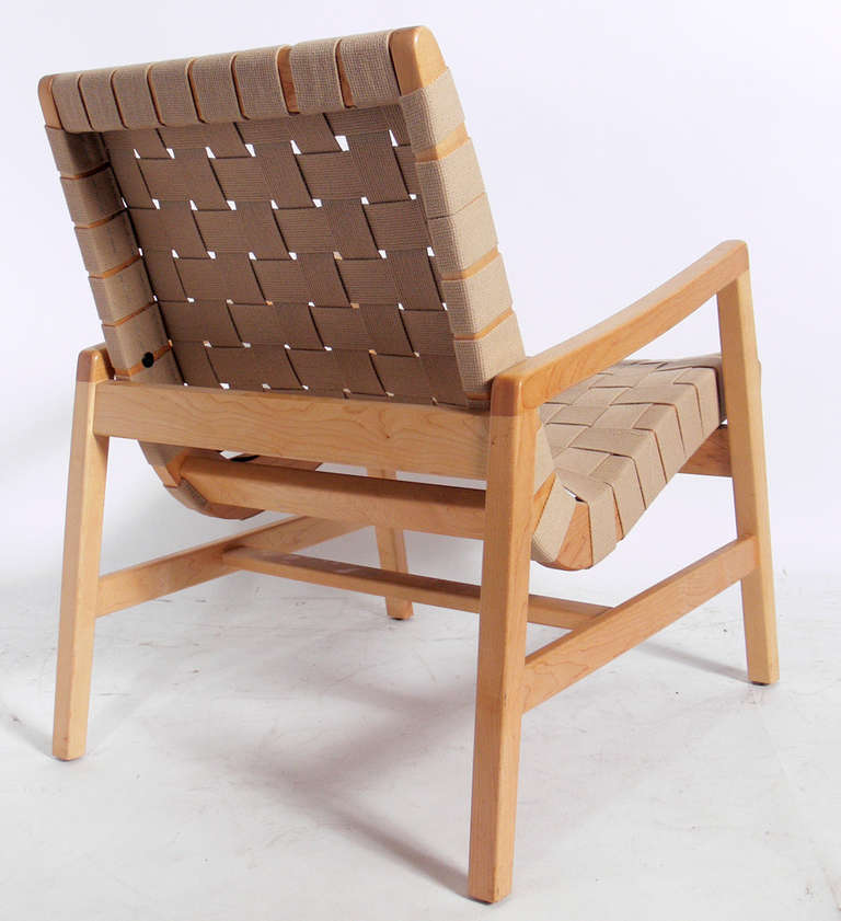 woven strap chair