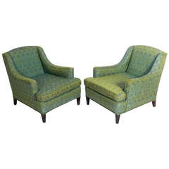 Pair of Curvaceous 1940s Lounge Chairs