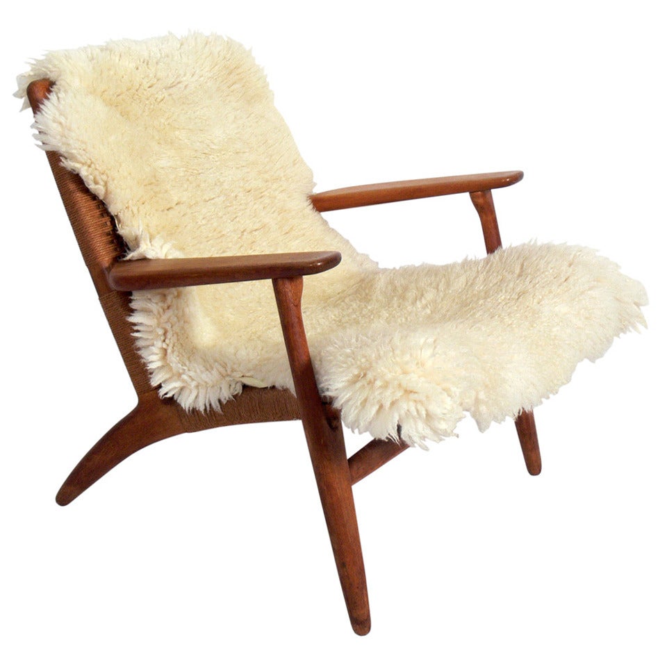 Hans Wegner Danish Modern Lounge Chair