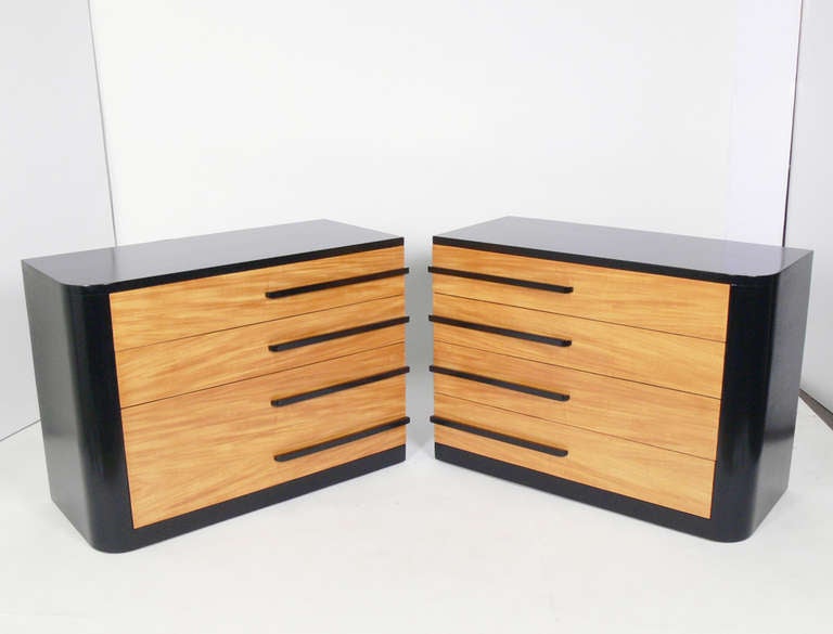 American Pair of Art Deco Chests by Donald Deskey
