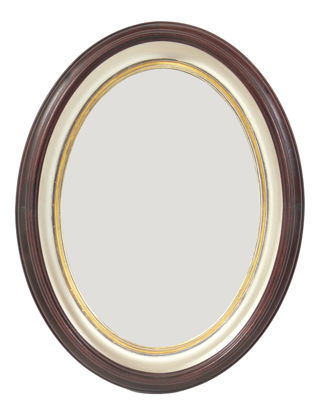 American Classical Group of Antique Mahogany Porthole Mirrors