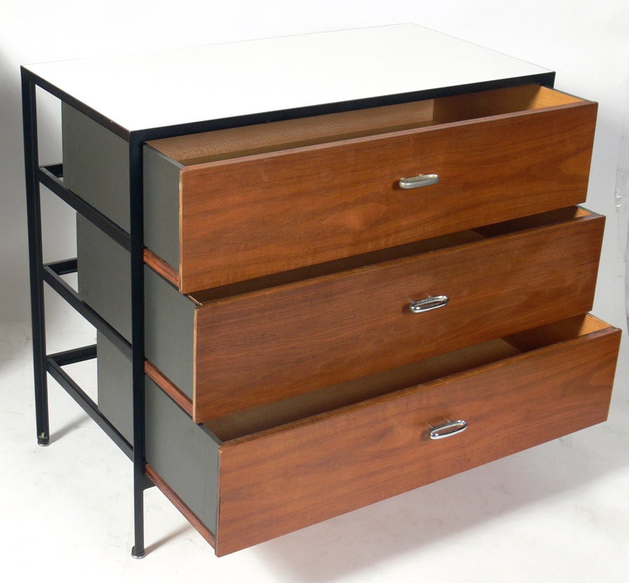 Mid-Century Modern Pair of Modern Chests Designed by George Nelson for Herman Miller