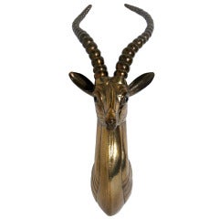 Sculptural Antelope Head by Sergio Bustamante