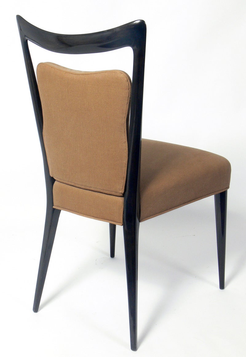 Mid-20th Century Italian Modern Dining Chairs Designed by Melchiorre Bega