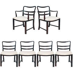 Set of Six Dining Chairs by Edward Wormley for Dunbar