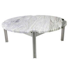 Modernist Marble Coffee Table by Jens Risom