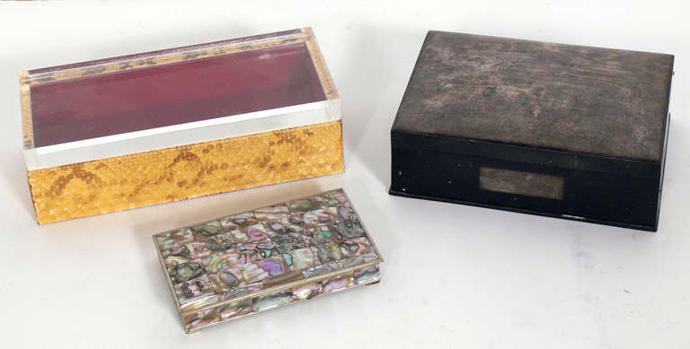 Brass Selection of Elegant Boxes