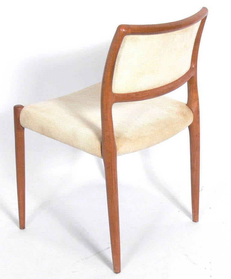 Mid-20th Century Set of Six Danish Modern Dining Chairs by Neils Otto Moller