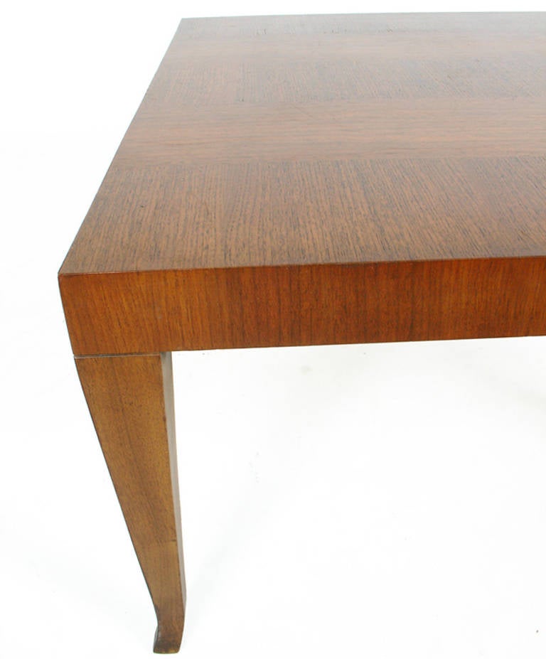 Walnut Pair of Coffee Tables or Large End Tables Designed by T.H. Robsjohn Gibbings For Sale