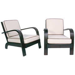 Pair of Streamlined Lounge Chairs by Russel Wright 4
