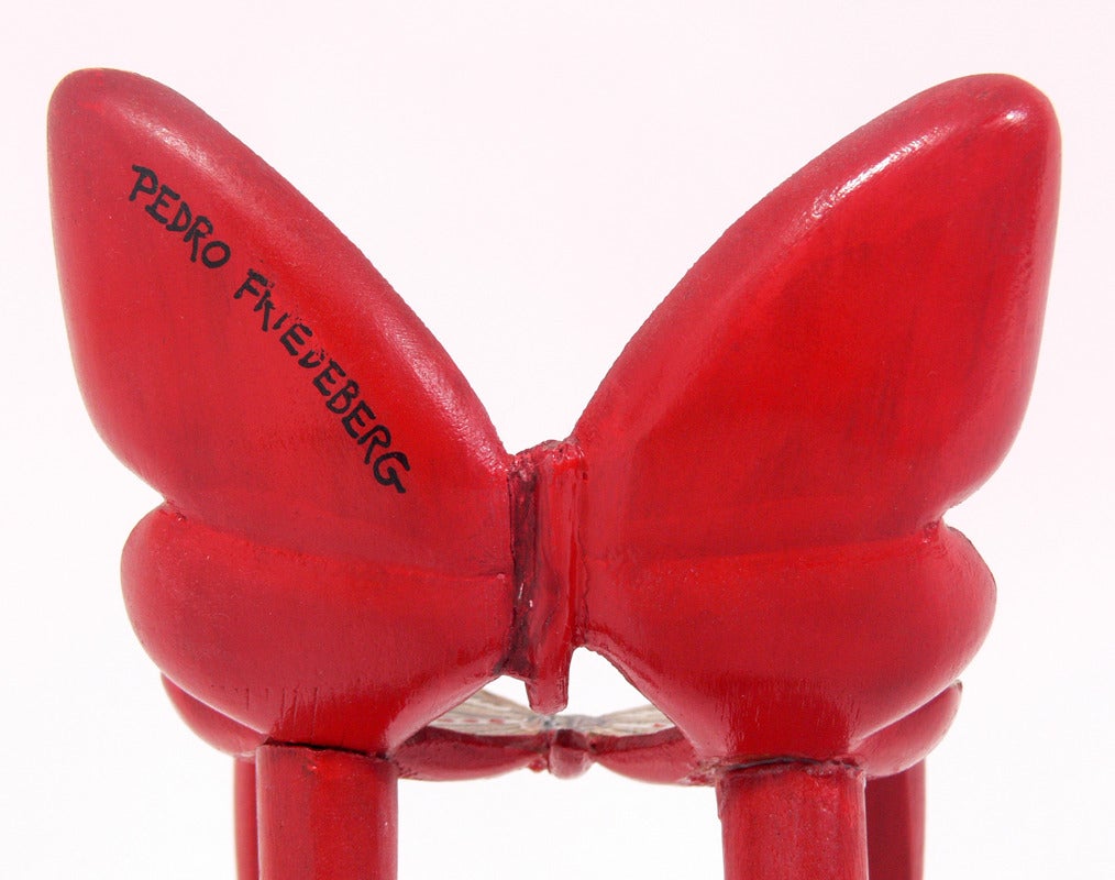 Butterfly Chair Sculpture by Pedro Friedeberg In Good Condition In Atlanta, GA