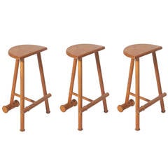 Used Croquet Mallet Bar Stools