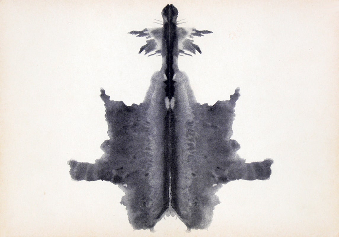 Swiss Group of Original Abstract Rorschach Inkblot Test Prints