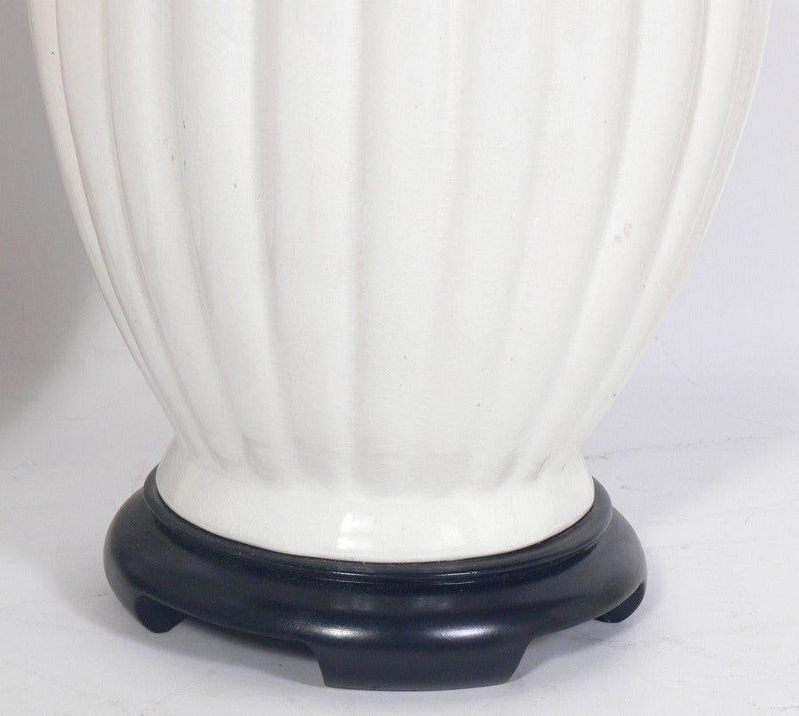 Selection of Asian Urn Form Ceramic Lamps 1