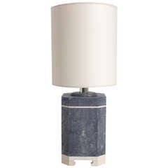 Shagreen Lamp in the manner of Karl Springer 10