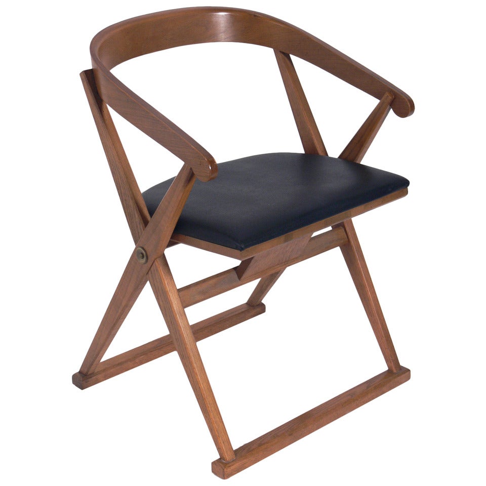 Sculptural "X" Form Desk Chair by Drexel
