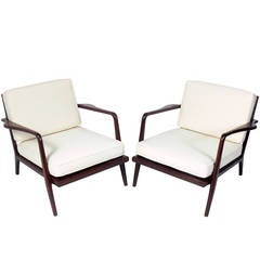 Pair of Modern Lounge Chairs Designed by Mel Smilow