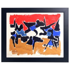 Vibrant Abstract Color Lithograph #3 by Angelo Savelli
