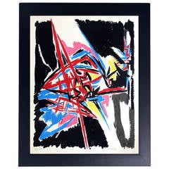 Vibrant Abstract Color Lithograph #1 by Angelo Savelli 4