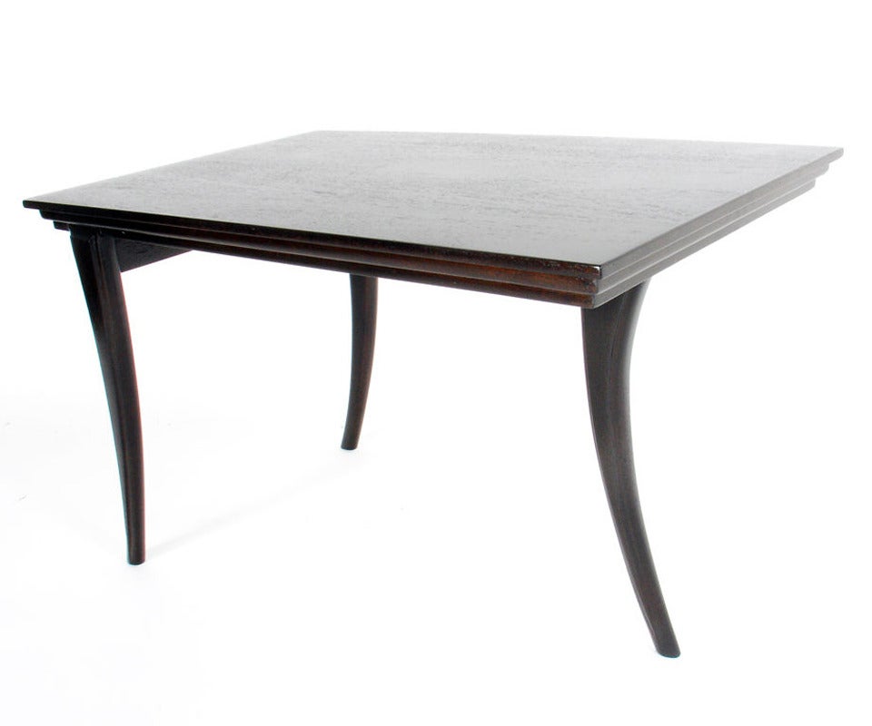 Mid-Century Modern Pair of Elegant Klismos Leg Tables