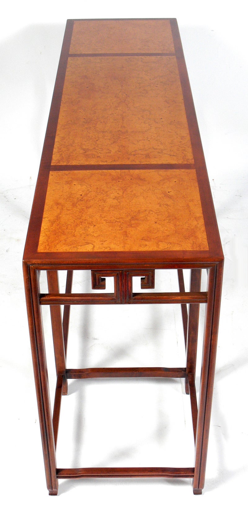 American Asian Influenced Console Table by Baker