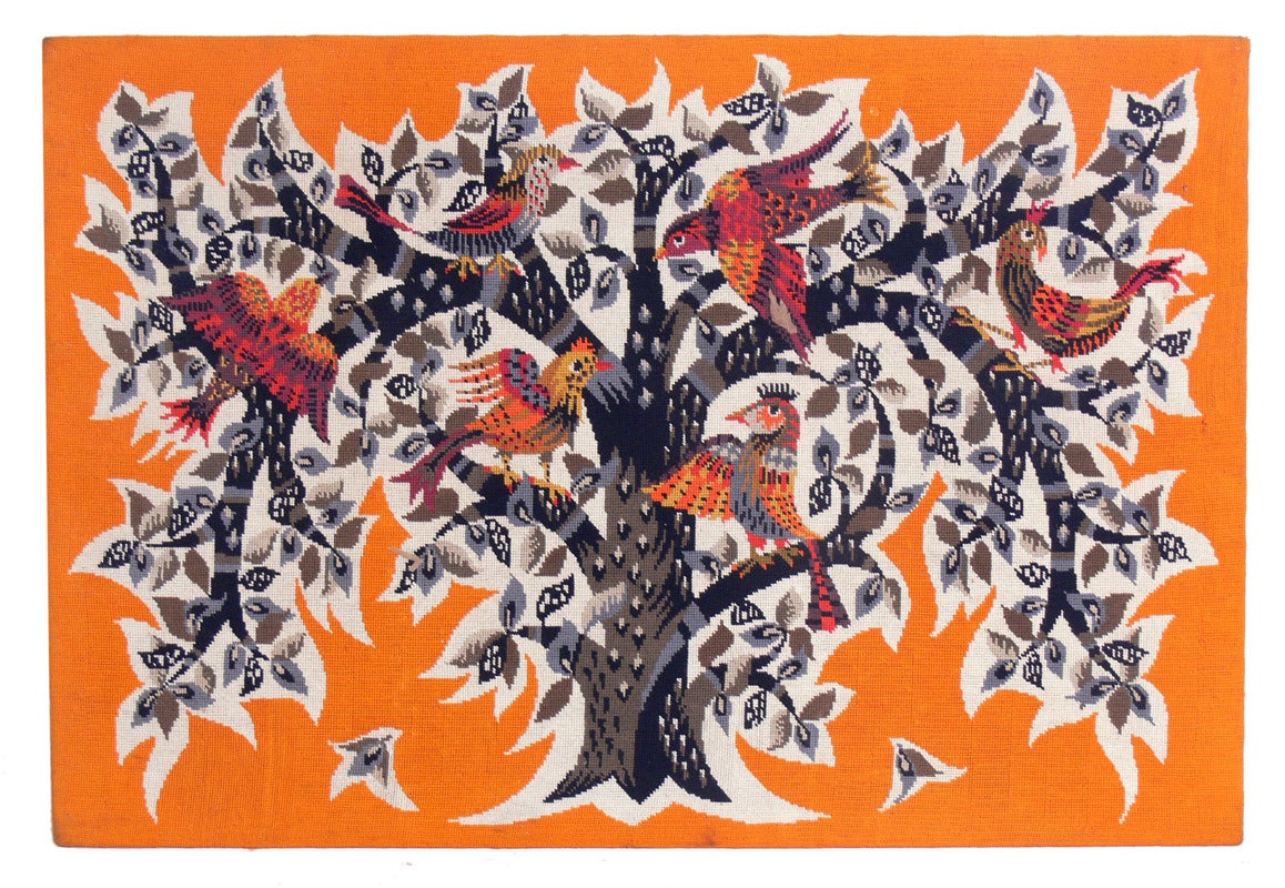 Group of Vibrant French Modernist Tapestries