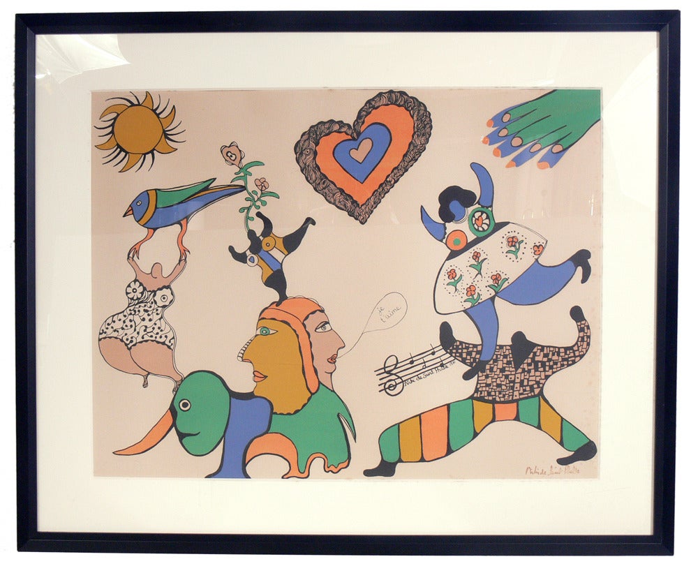 Selection of Colorful Modern Lithographs by Niki de Saint Phalle In Good Condition In Atlanta, GA