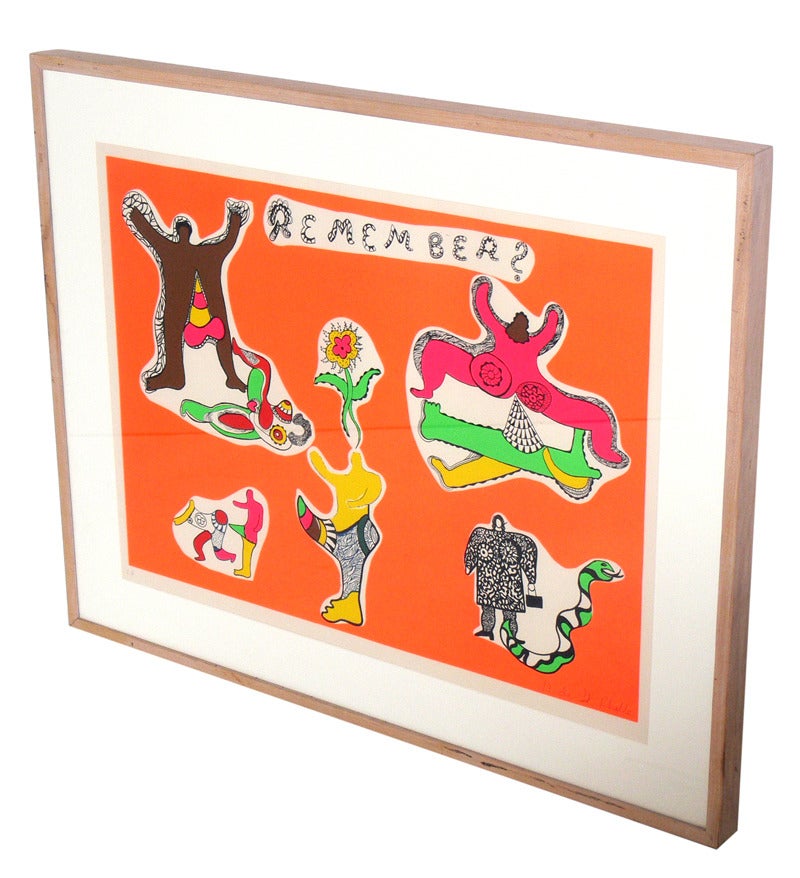 Mid-Century Modern Selection of Colorful Modern Lithographs by Niki de Saint Phalle