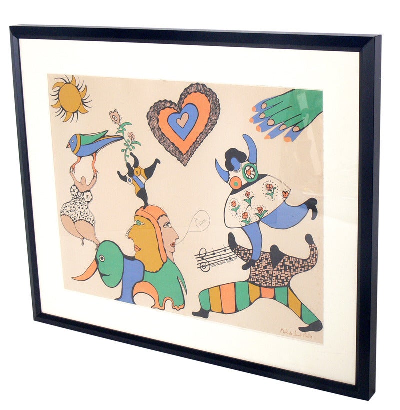 Late 20th Century Selection of Colorful Modern Lithographs by Niki de Saint Phalle