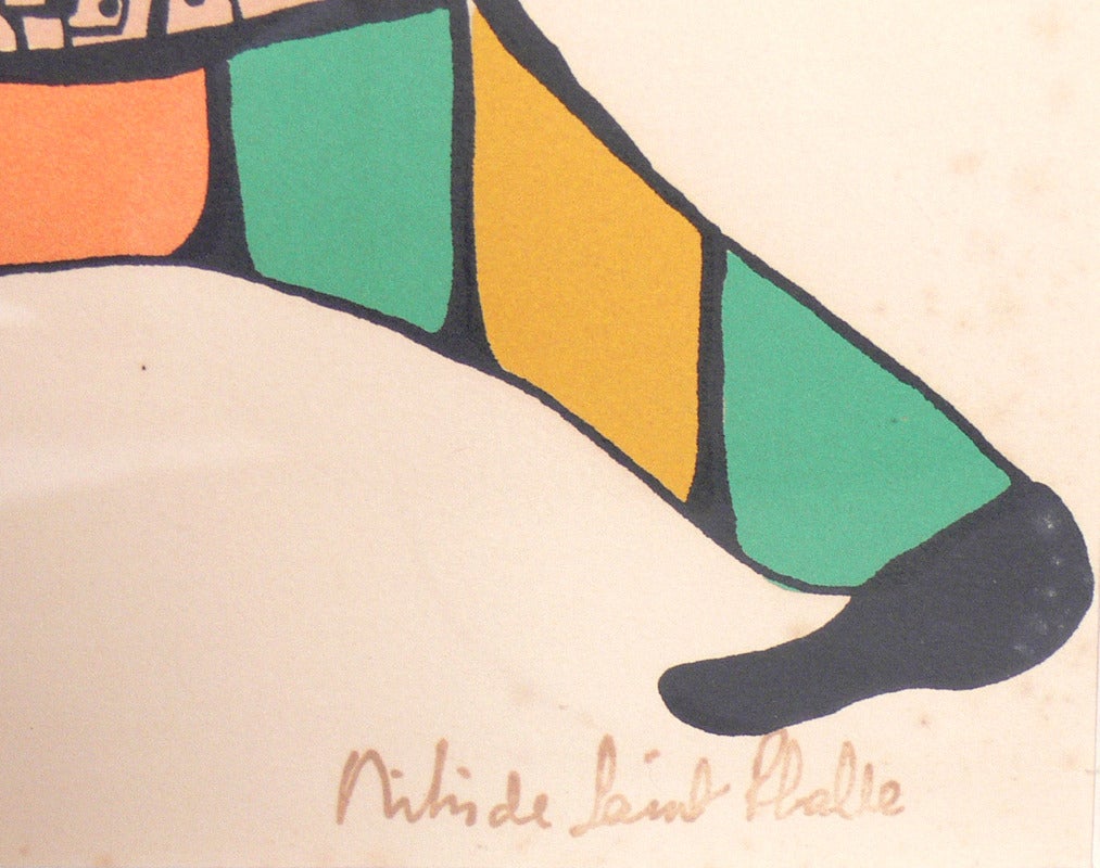 Paper Selection of Colorful Modern Lithographs by Niki de Saint Phalle