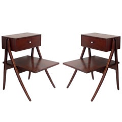 Pair of Night Stands or End Tables Designed by Kipp Stewart