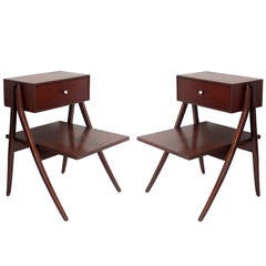Pair of Night Stands or End Tables Designed by Kipp Stewart 6