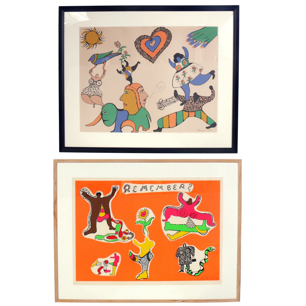Selection of Colorful Modern Lithographs by Niki de Saint Phalle