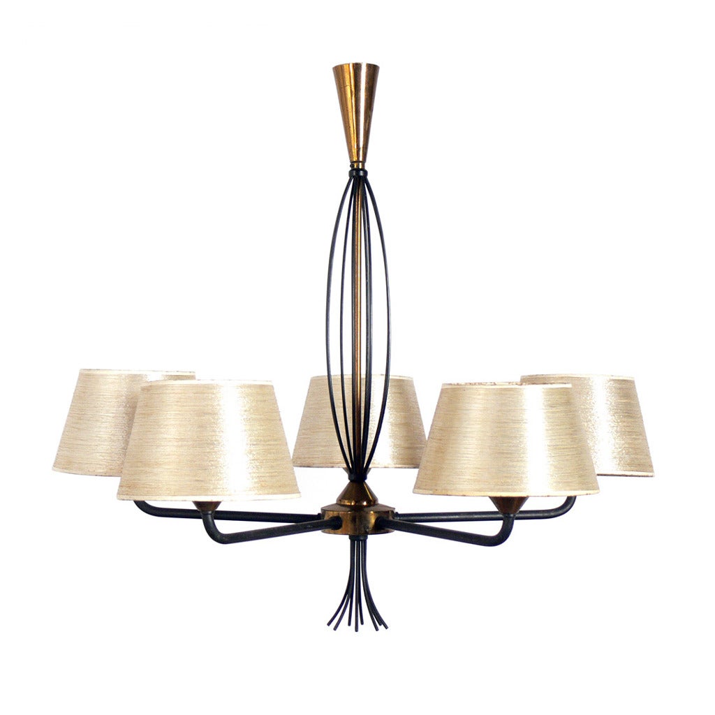 Modern French Chandelier in the Manner of Jean Royere