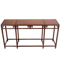 Asian Influenced Console Table by Baker