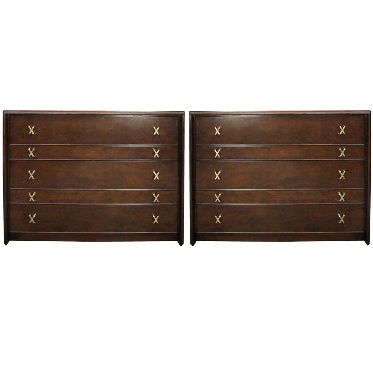 Pair of Glamorous Chests by Paul Frankl
