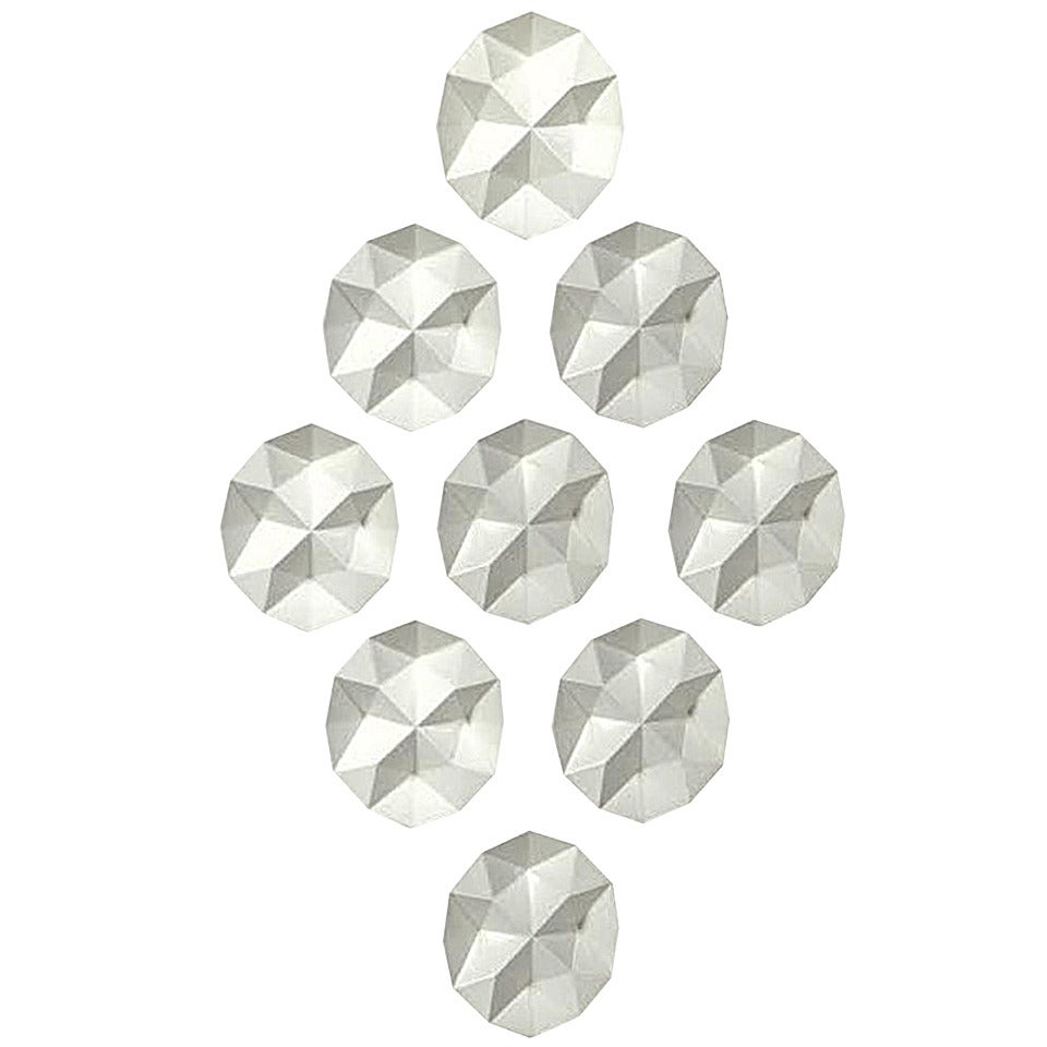 Great Wall Sculpture - Group of Origami Ceramic Trays by Kaj Franck for Arabia