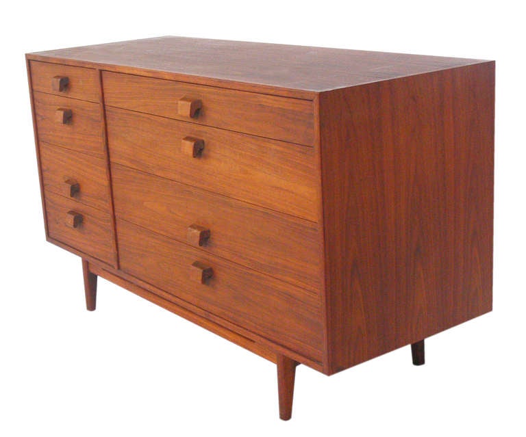 Two Modern Chests or Credenzas designed by Jens Risom, American, circa 1960's. The price noted below is for each chest.