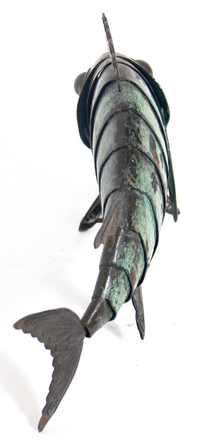 Pair of Articulated Fish Sculptures by Graziella Laffi 1