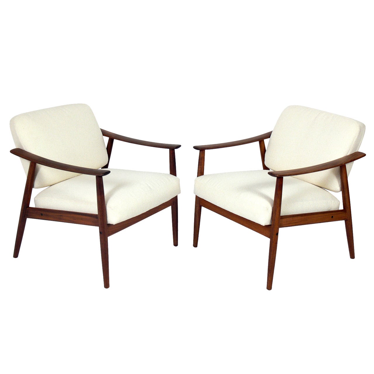 Pair of Danish Modern Lounge Chairs