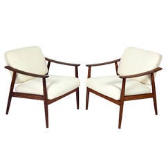 Pair of Danish Modern Lounge Chairs