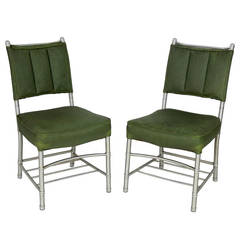 Pair of Art Deco Aluminum Chairs by Warren McArthur