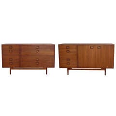 Two Modern Chests or Credenzas designed by Jens Risom