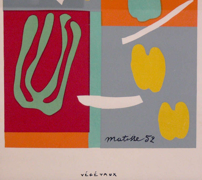 Pair of Vibrant Lithographs after Henri Matisse In Good Condition In Atlanta, GA