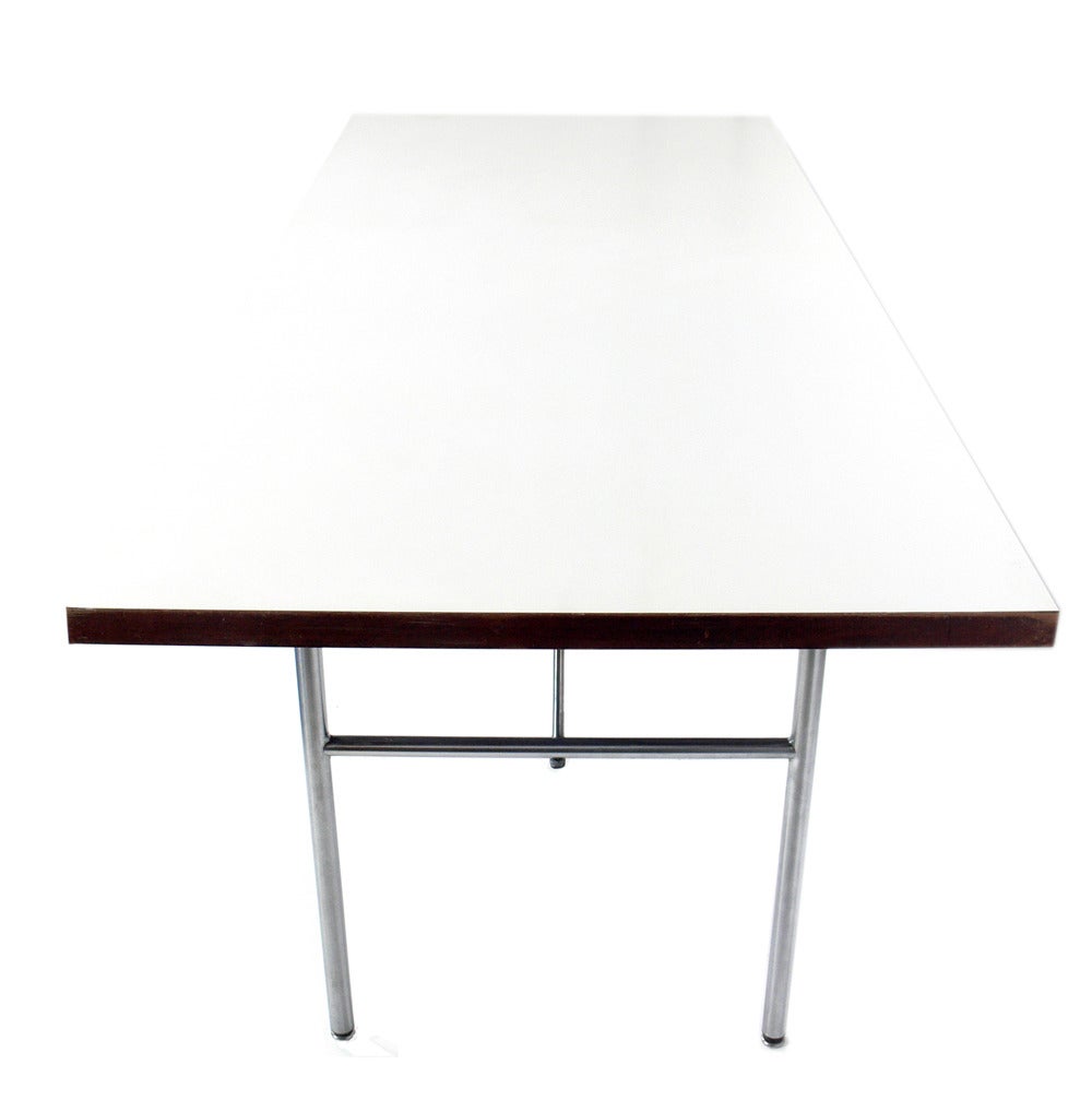 Clean Lined Desk or Dining Table by George Nelson for Herman Miller In Good Condition In Atlanta, GA